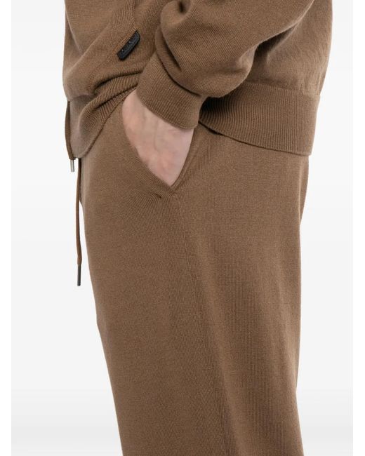 Tom Ford White Knitted Track Pants for men