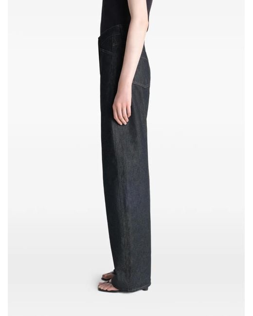 Lemaire Blue Jean Ample À Taille Haute