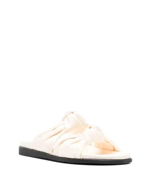 Dear Frances White Tye Sandals