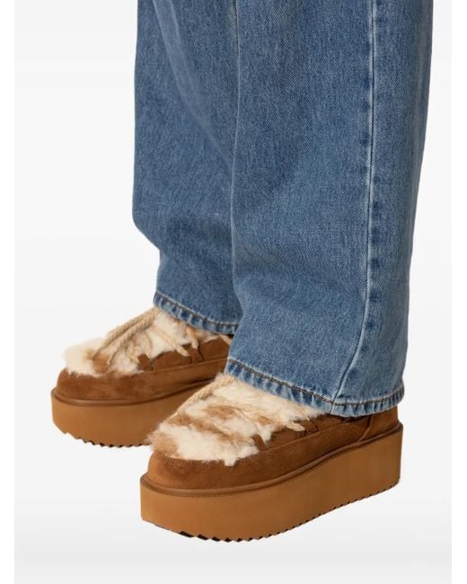 Inuikii Brown Sneakers mit dicker Sohle