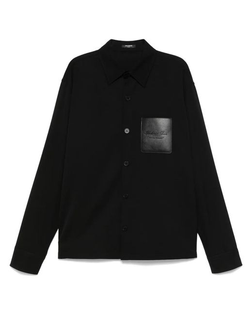 Balmain Black Casual Shirts for men