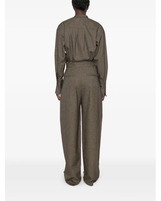 ANDAMANE Natural Renee Long-Sleeve Jumpsuit