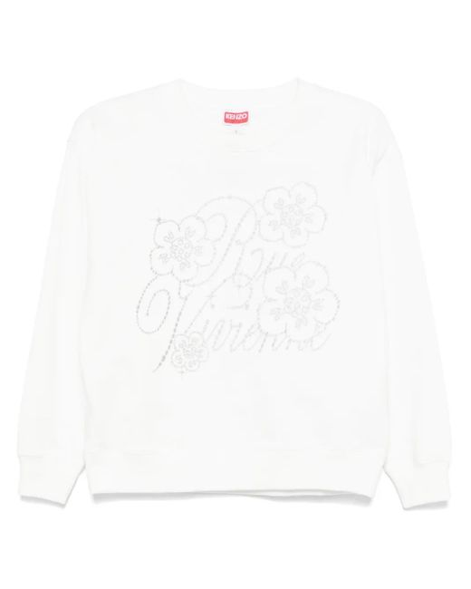 KENZO White Constellation Embroidered Sweatshirt
