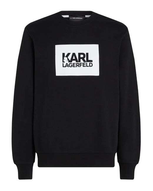 Karl Lagerfeld Sweatshirt mit Logo-Print in Black für Herren
