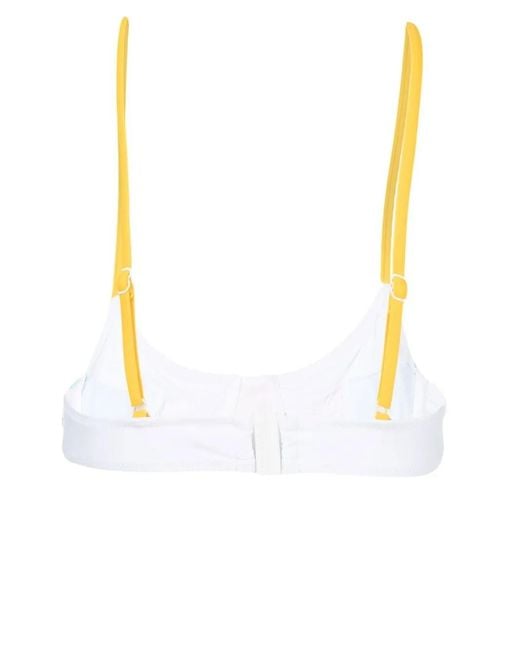 Solid & Striped Blue The Emily Colour-Block Bikini Top