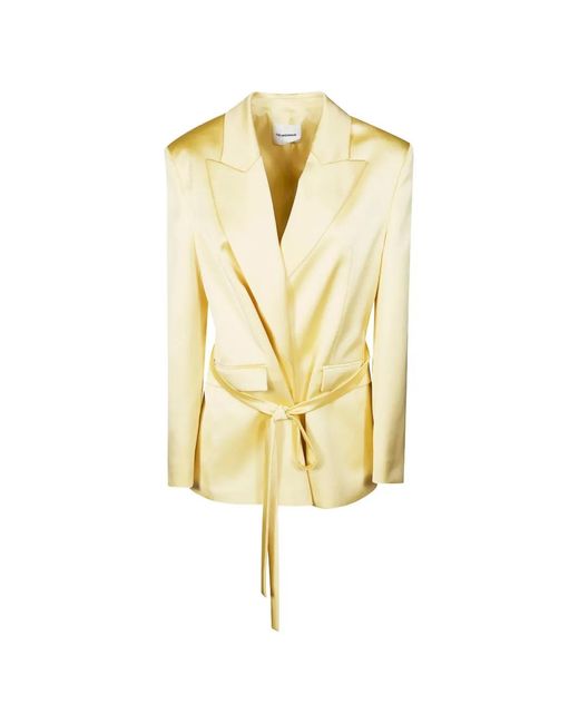 ANDAMANE Metallic Wilder Belted Blazer