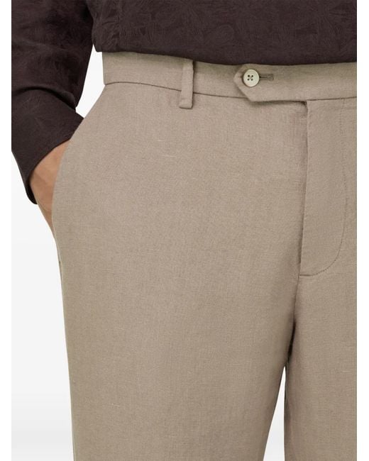 Boggi Natural Linen Pants for men