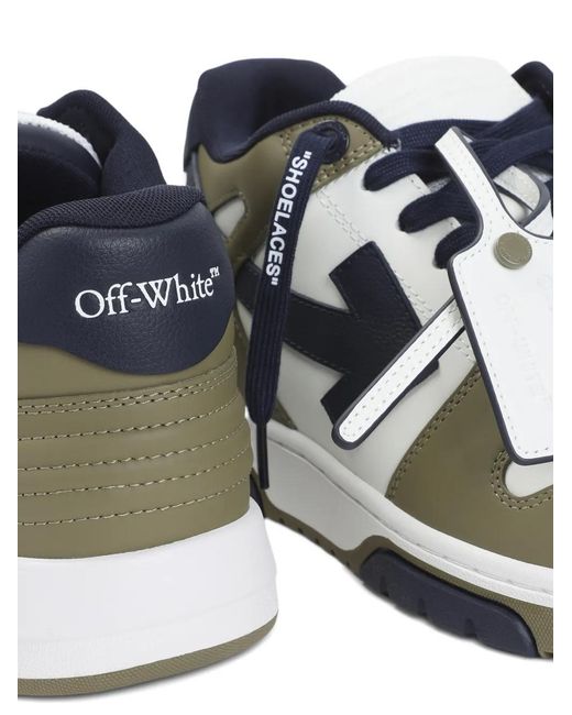 Off-White c/o Virgil Abloh Multicolor Out Of Office Leather Low-Top Sneakers for men