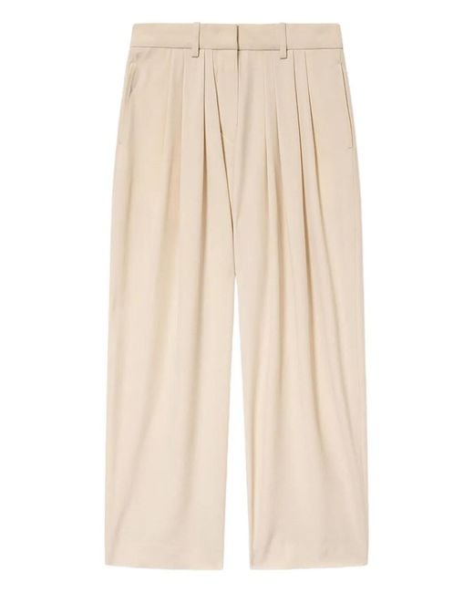 Isabel Marant Natural Janice Pleated Trousers