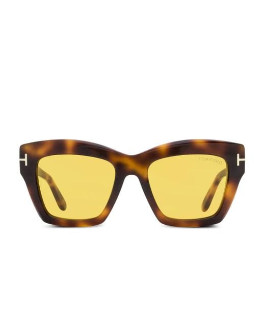 Tom Ford Yellow Luna Sunglasses