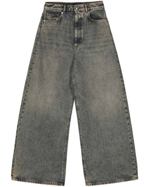 Pantalon ample Angri à taille basse Sportmax en coloris Gray