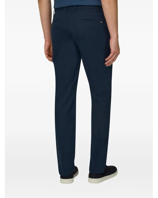 Boggi Blue Pantalon Stretch À Poches Diagonales for men
