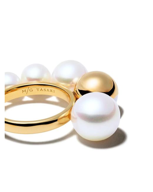 Anello M/G Shell di Tasaki in White