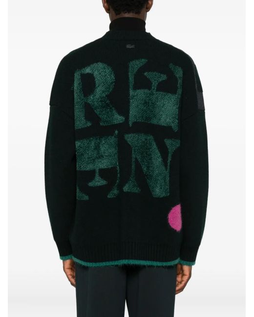 Lacoste Black Jacquard Sweater for men