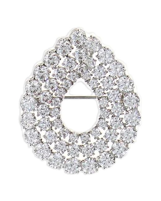 Swarovski White Matrix Brosche