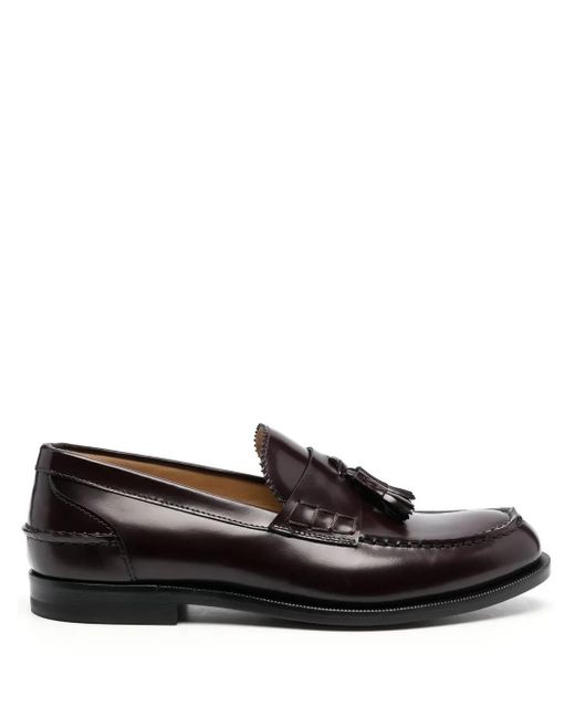 Scarosso Black Slip-On Loafers
