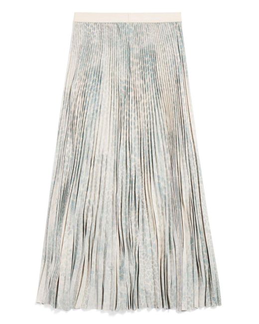 Jupe plissée à coupe mi-longue Balenciaga en coloris White