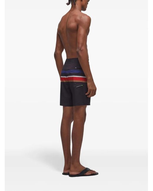 Osklen Gestreifte Surf Tex Badeshorts in Blue für Herren