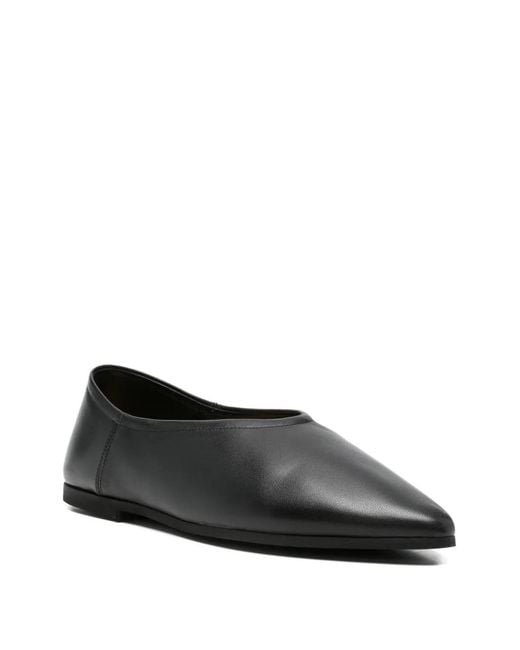babú Milano Black Ballerines À Bout Pointu