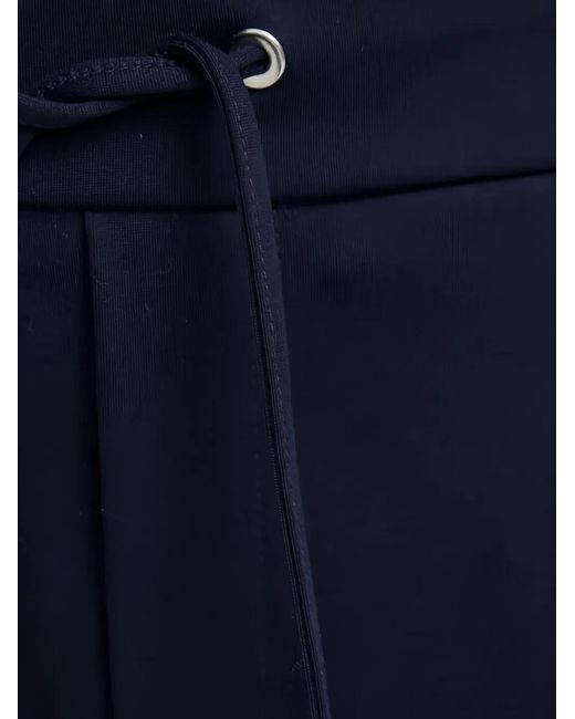 Benetton Blue Drawstring Pleated Trousers