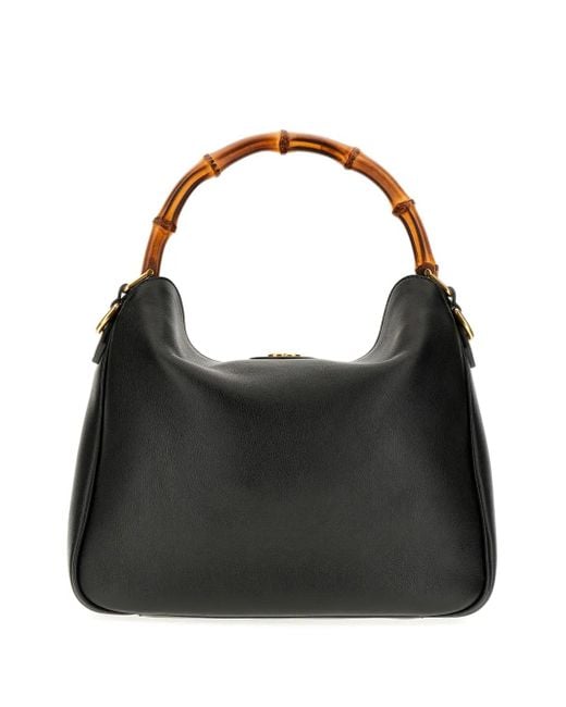 Gucci Black Medium Diana Tote Bag