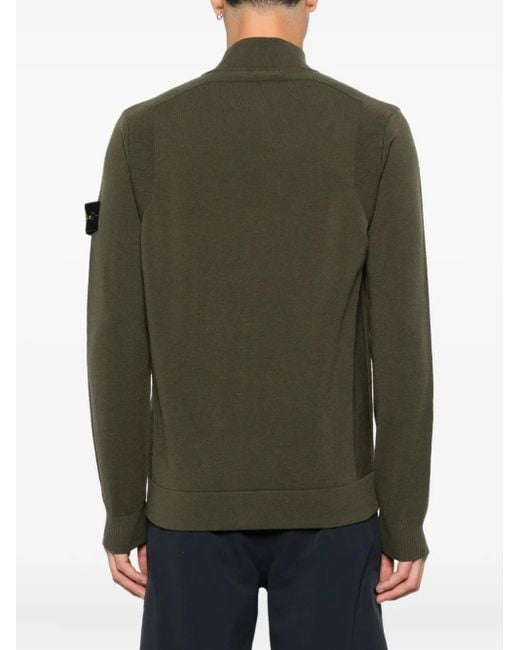 Stone Island Green Sweater for men