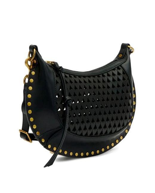 Isabel Marant Black Oskan Moon Gb Shoulder Bag
