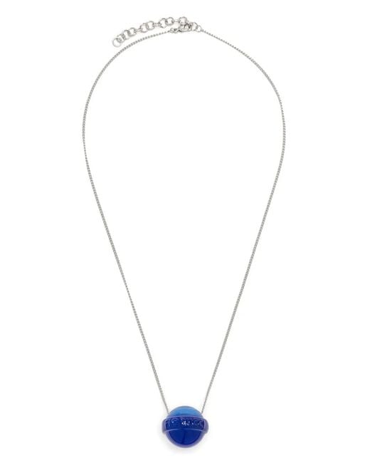 Fiorucci Blue Lollipop Pendant Necklace