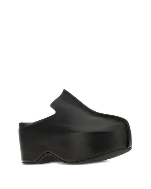 J.W. Anderson Black Platform Leather Clogs