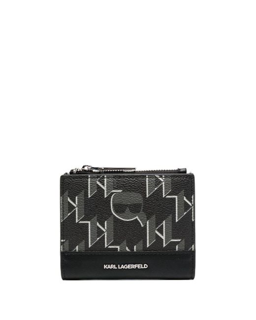 Karl Lagerfeld K/ikonik 2.0 Bifold Wallet in Black | Lyst