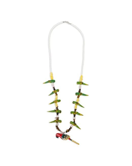 BLAKLACE White Parrot Beaded Necklace