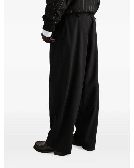 Dolce & Gabbana Black Exclusive Gabardine Trousers for men