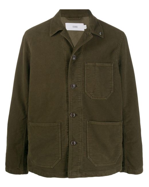 Closed Green Worker Corduroy Jacket for men