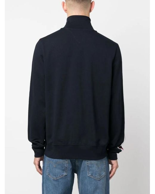メンズ Tommy Hilfiger ロゴ ボンバージャケット Blue