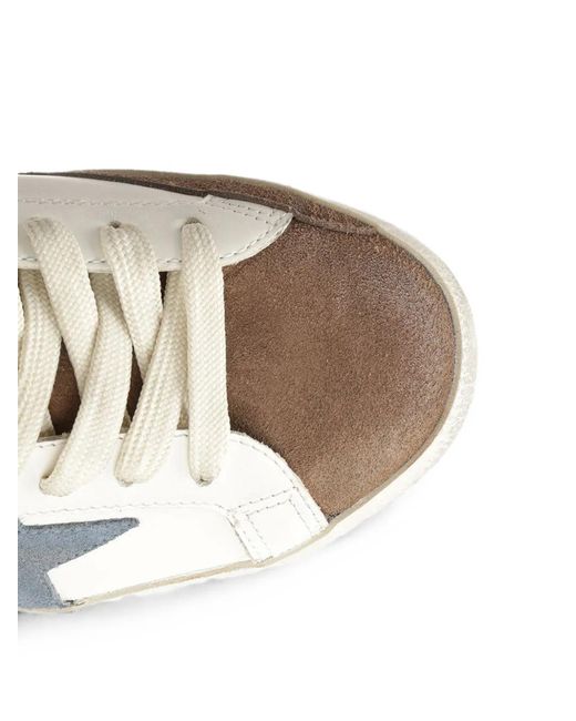 Golden Goose Deluxe Brand White Super Star Leather Sneakers for men
