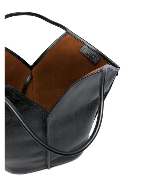 Hereu Black Handle Shoulder Bag
