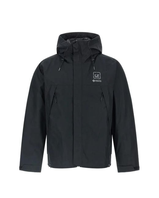 C P Company Blue Hooded Jacket for men