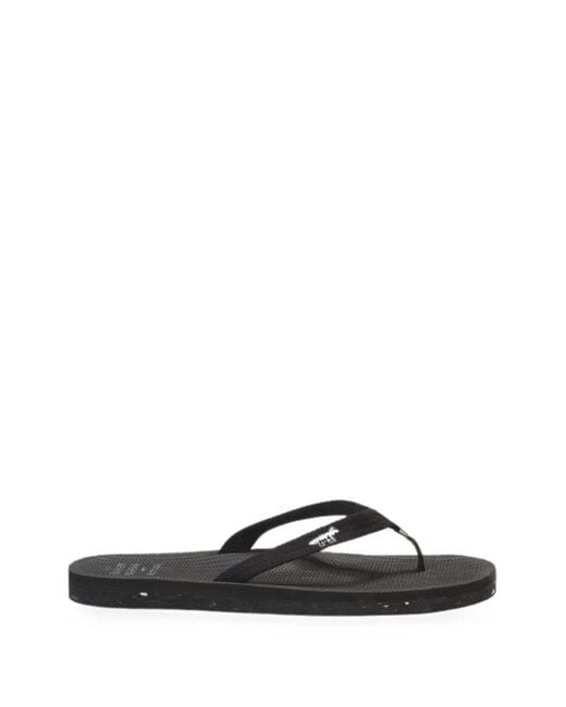 Maison Kitsuné White X Indosole Easy Living Fox-Patch Flip Flops