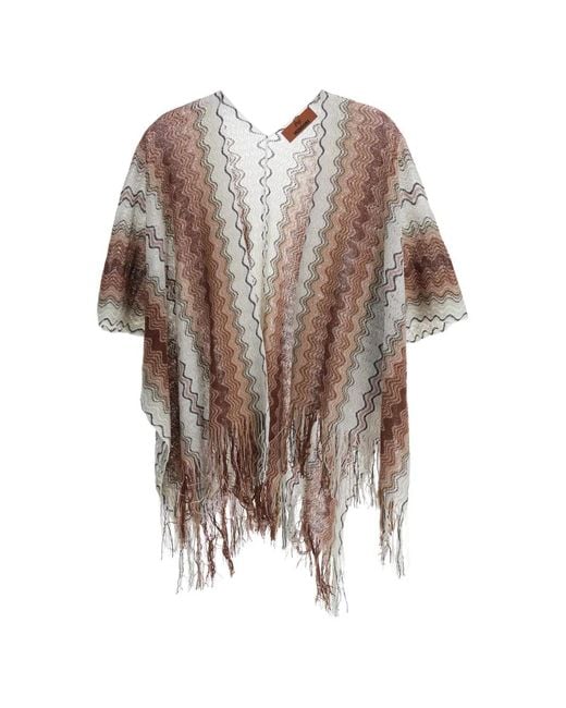 Missoni Natural Fringed Poncho