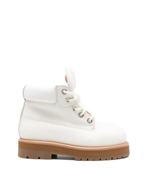 PDF Strada Lace-Up Boots in White for Men | Lyst