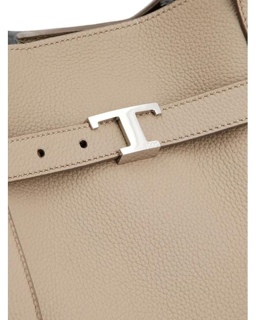 Tod's Natural T Timless Leather Shoulder Bag for men