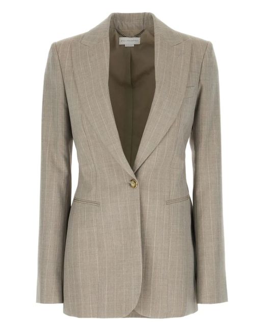 Blazer A Rayas Stella McCartney de color Natural