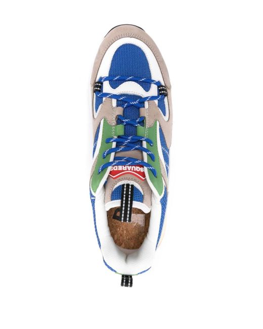 DSquared² Blue Bubble Panelled Sneakers for men