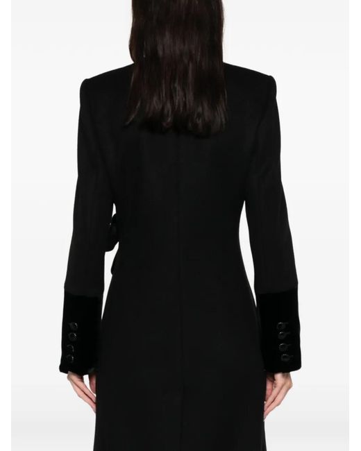 Valentino Garavani Black Bow-Detailed Coat