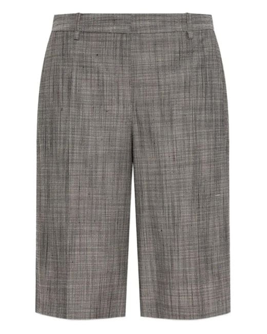 Jil Sander プリーツ シルクショートパンツ Gray