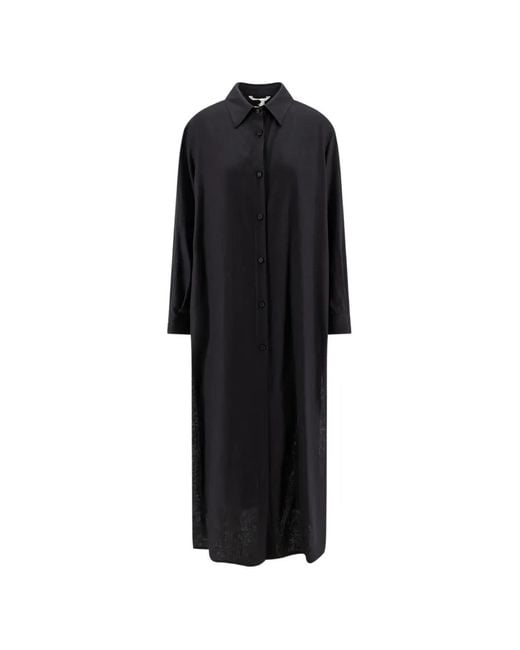 Hevò Black Shirt Maxi Dress