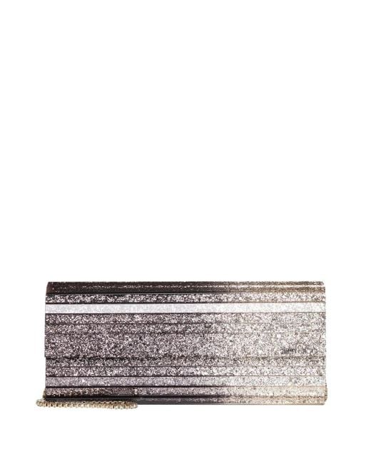 Jimmy Choo Multicolor Metallic Effect Dégradé Glittered Plexi Sweetie Clutch Bags