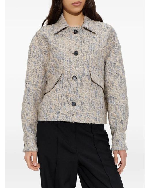 IRO White Flap-Pocket Jacket