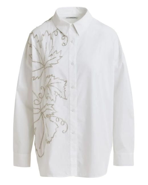 Camicia Con Ricamo di Essentiel Antwerp in White