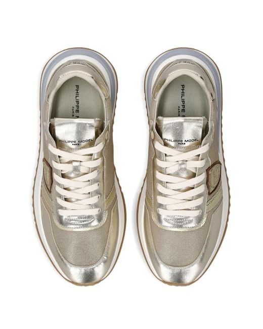 Philippe Model White Tropez 2.1 Shield-Patch Low-Top Sneakers